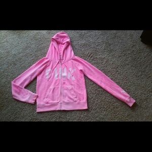 VS PINK ZIP UP HOODIE