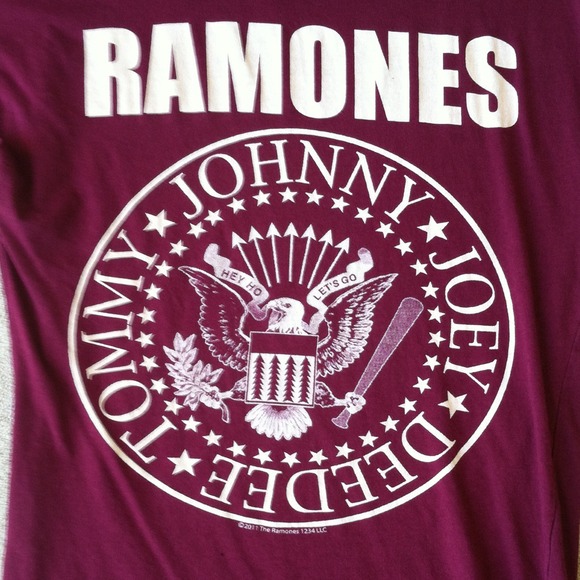 Sold!!! Burgundy Ramones Graphic Tee - Picture 2 of 2