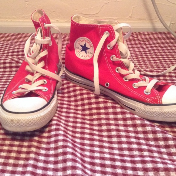 Slightly Used Red Converse. Worn 3 times.