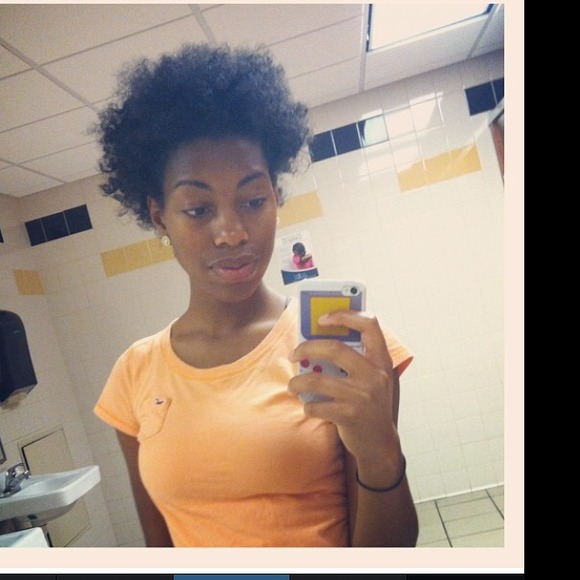 Orange Hollister shirt