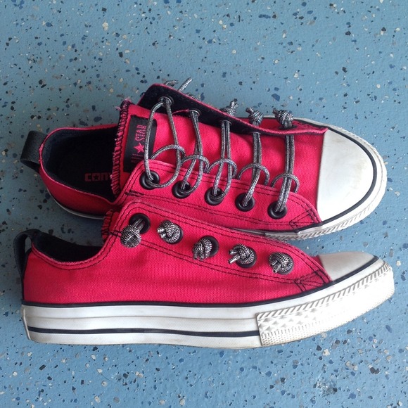 Red Converse Shoes - Picture 2 of 4