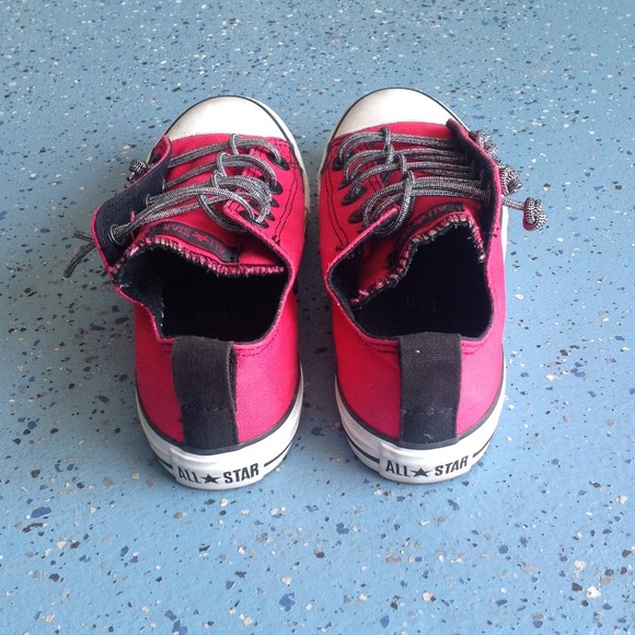 Red Converse Shoes - Picture 3 of 4