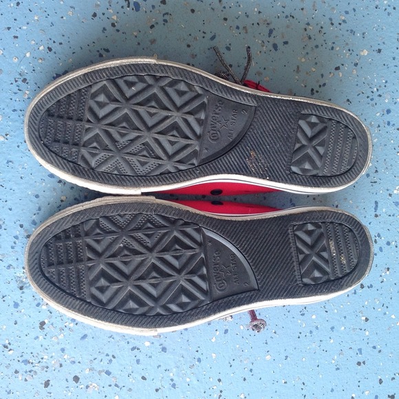 Red Converse Shoes - Picture 4 of 4