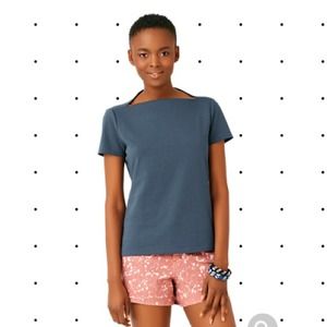 Kate Spade Saturday slip neck tee in cotton jersey