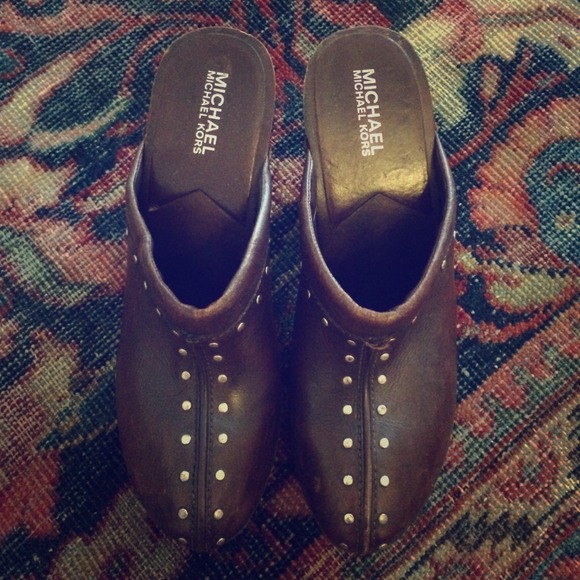 Studded Michael Michael Kors Heeled Clogs