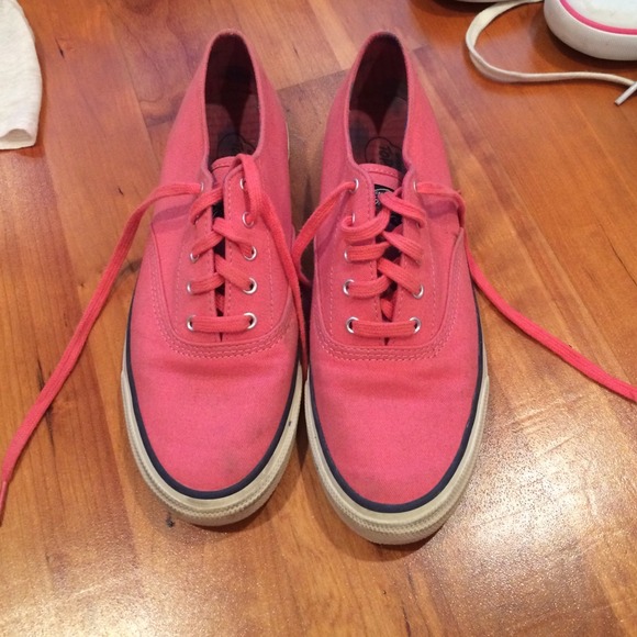 Pink Sperry sneakers