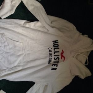 hollister white hoodie
