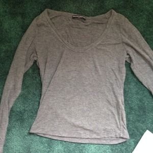 brandy Melville dark grey crop top