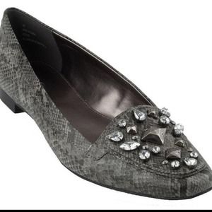 BLING AND SNAKE! Leather LOGO SZ 7.5