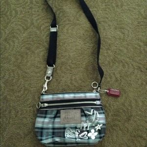 NEVER USED Coach Poppy patterned handbag