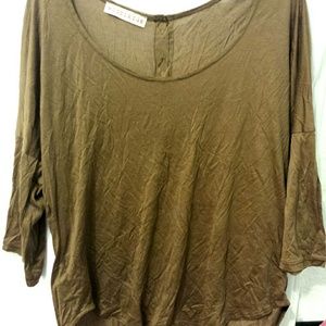 Woodleigh brown oversized top size M