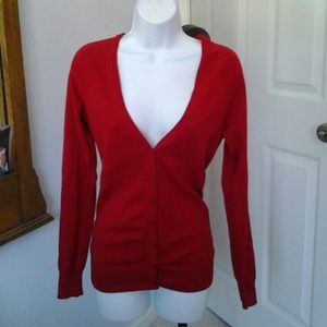 Red Cardigan by Zara