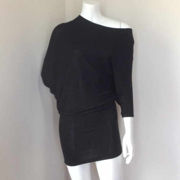 Vyda Victoria Black Asymmetric Dress