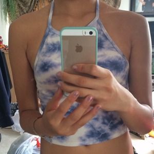 tie dye halter top