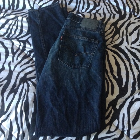 Levi's mens 511 skinny jeans dark