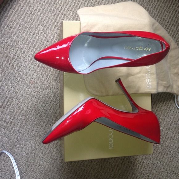Gorgeous Sergio Rossi Red Stilettos