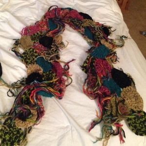 Steve Madden patched scarf