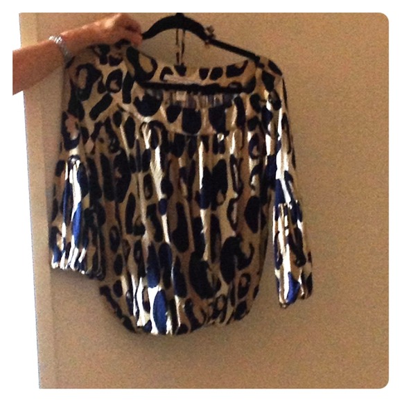 Diane Von furstenberg DVF gorgeous silk top