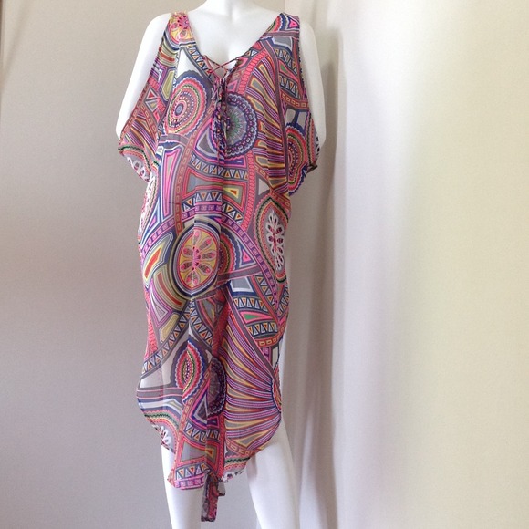 Lush Open Sleeve Beach Dress