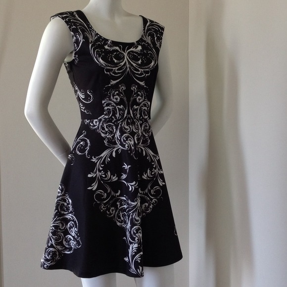 Screen Print Ponti Skater Dress