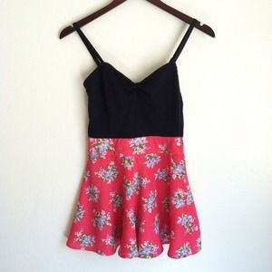 Love Fire floral romper
