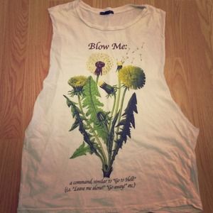 Urban outfitters Blow Me muscle tee