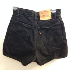 High waisted black Levi's