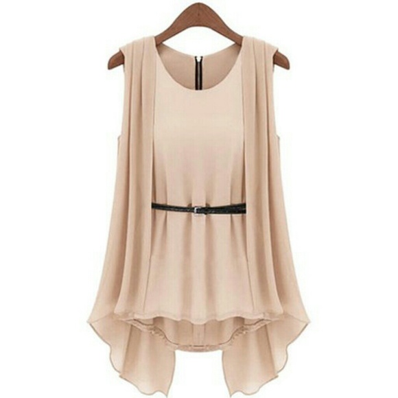 Tops - ✨HOST PICK!✨Sleeveless Women's Chiffon Blouse NWOT
