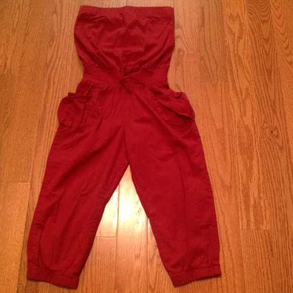 Never worn. Strapless pantsuit.