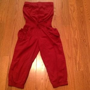 Never worn. Strapless pantsuit.