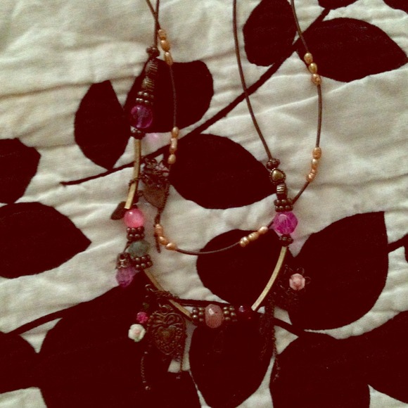 American Eagle vintage style 3 strand necklace