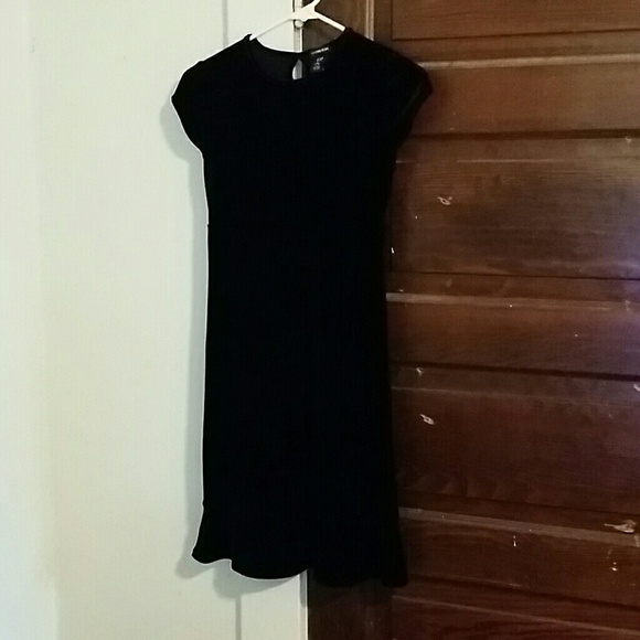 Black velvet dress