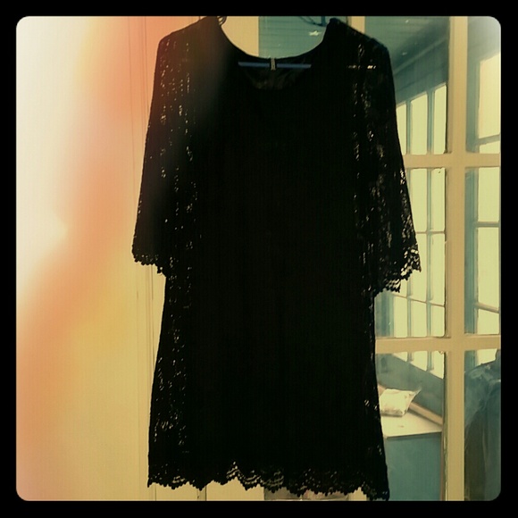 Black laced dress
