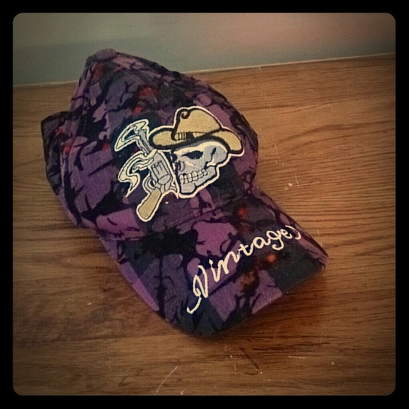 Purple vintage hat