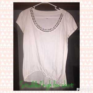 Studded high low top