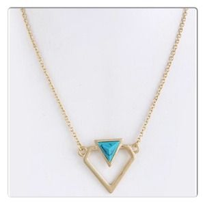 Diamond Outlined Pendant Necklace
