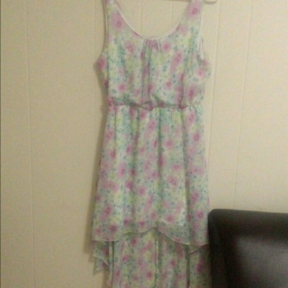 Charlotte Russe floral print high low dress.