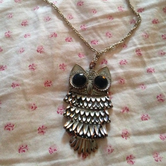 Long Dangly Owl Necklace