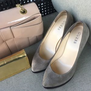 Guess Grey Suede Pumps
