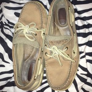 Sperry top-sider tan boat shoes
