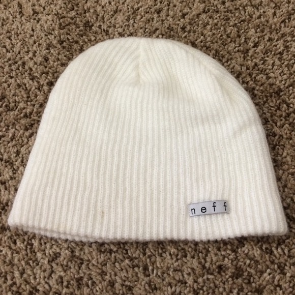 White neff beanie