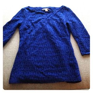 Banana republic 3/4 sleeve in dark blue