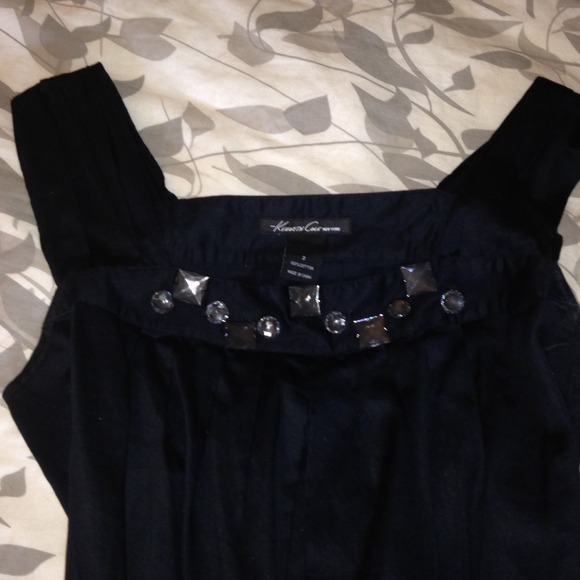 Black Kenneth Cole beaded blouse - Picture 3 of 3