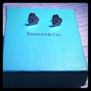 SALE! Tiffany & Co. Heart shape Notes Earrings