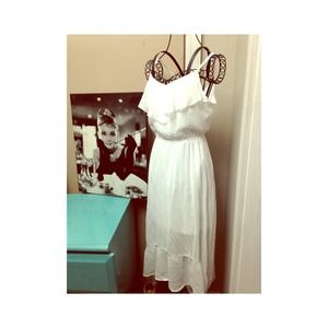 White Hi-Lo Dress