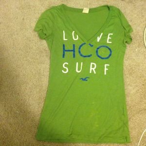 hollister "love HCO surf" shirt size S