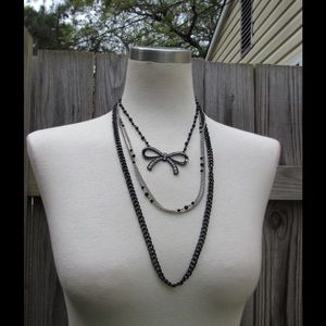 Adorable multistrand metal necklace!