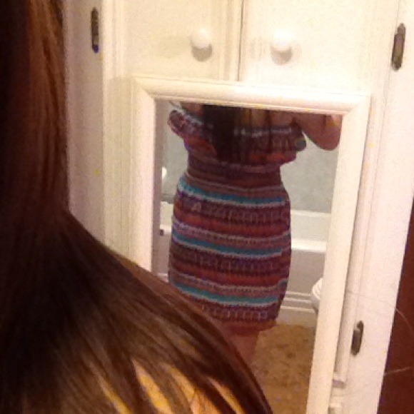 Strapless a-line printed sundress!🌻 - Picture 2 of 4