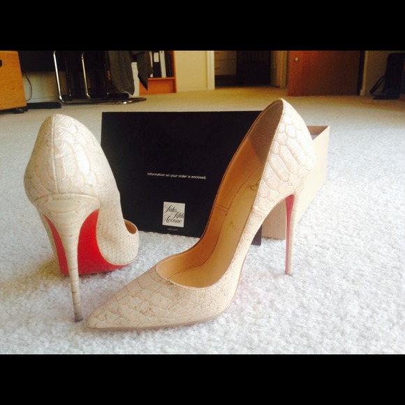 Christian louboutin so kate embossed cork 37