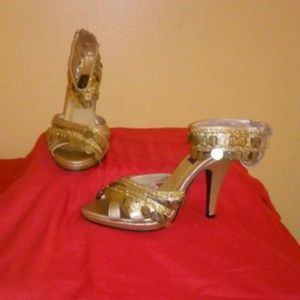 Gold Gypsy Heels